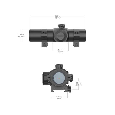 VictOptics T1 1x30 Red Dot Scope