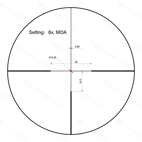 Constantine 1-6x24i Fiber Dot Reticle LPVO