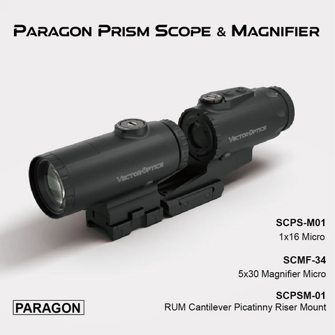 Paragon 1x Prism Scope & 3x/5x Magnifier