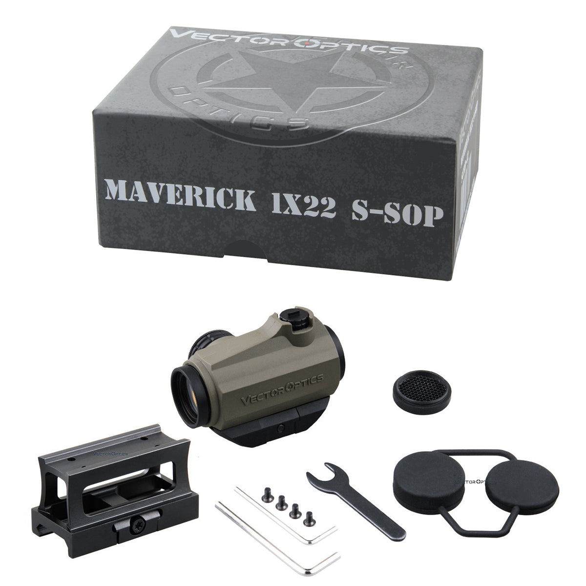 1x22 S-SOP Reflex Red Dot Sight | Maverick GenIII | - vector2007