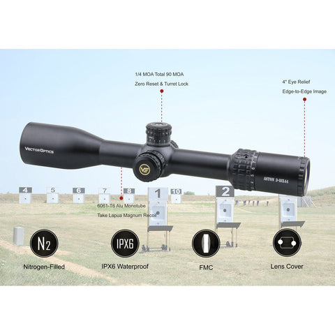 Aston 3-18X44 SFP Tactical Riflescope