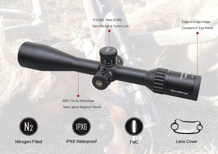 Continental x6 4-24x50 SFP Rifle Scope Tactical ARI - Vector Optics Online Store