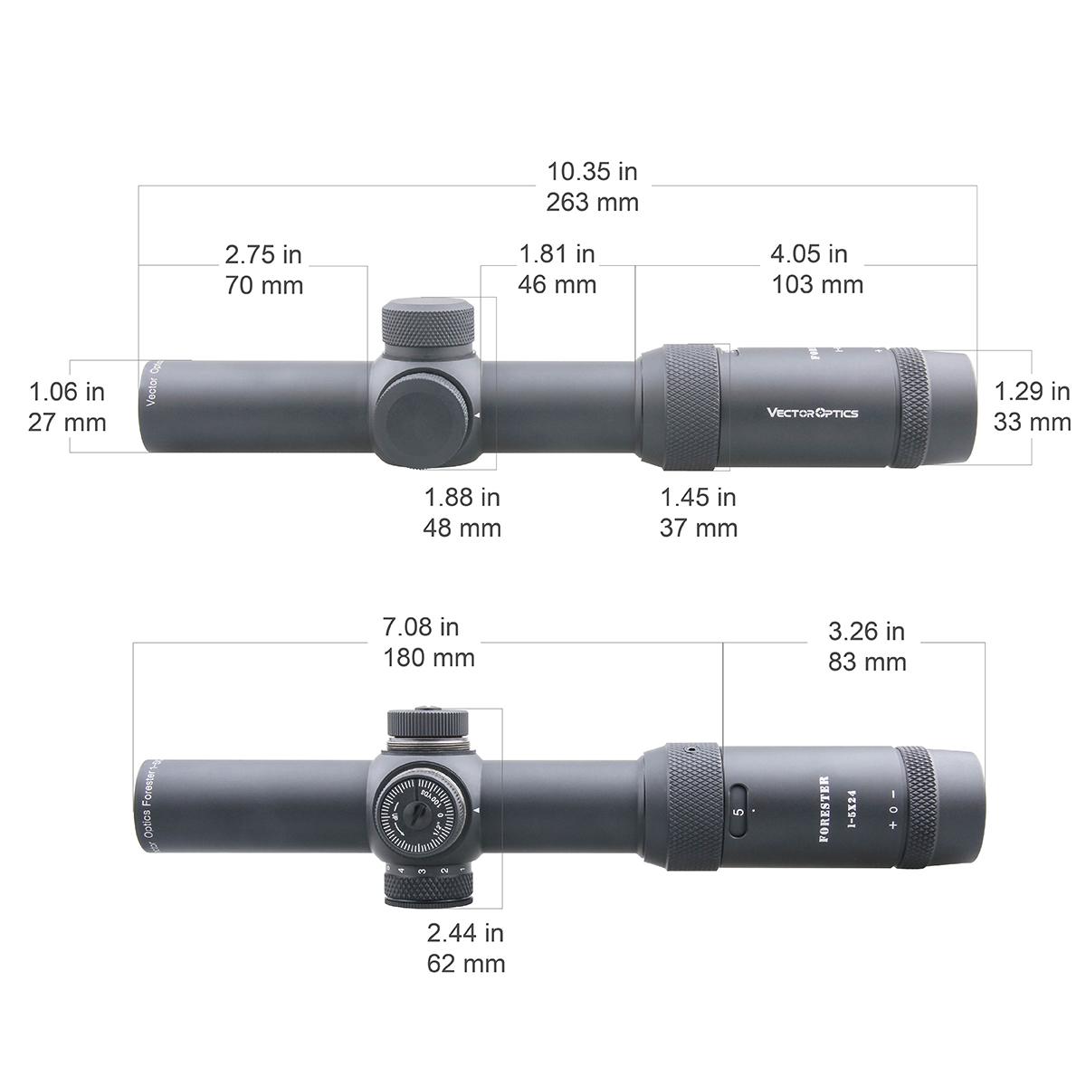 Forester 1-5x24SFP Riflescope - Vector Optics - Vector Optics US