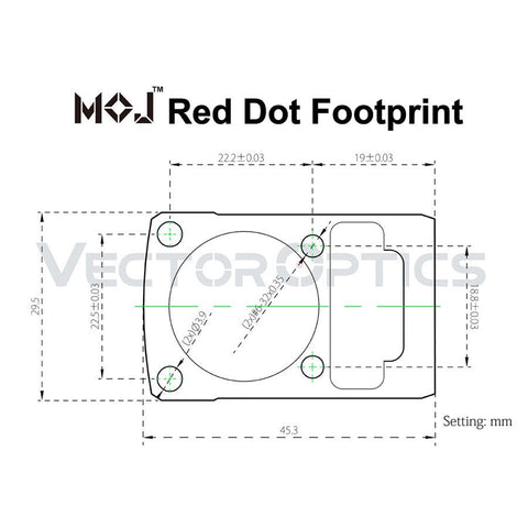 Frenzy Red Dot Pistol Mount Adapter G17 MOJ Footprint