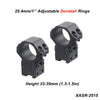 X-ACCU 25.4mm/1in 30mm 34mm Adjustable Scope Rings - Vector Optics Online Store
