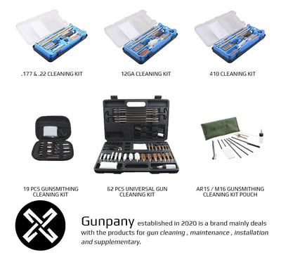 Gunpany Universal Gun Cleaning Kit (62 Pieces） - Vector Optics Online Store