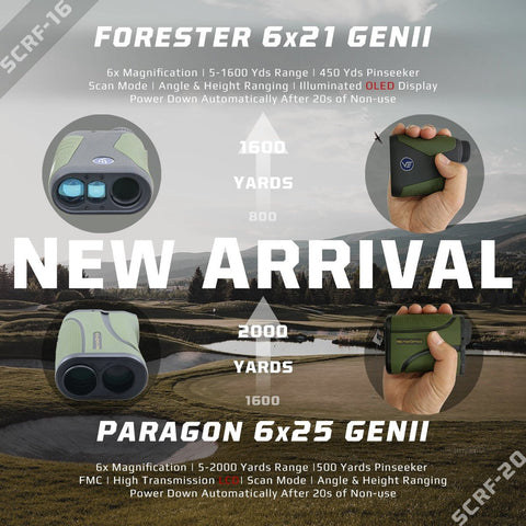 Paragon 6x25 LCD Rangefinder GenII 2000 Yards