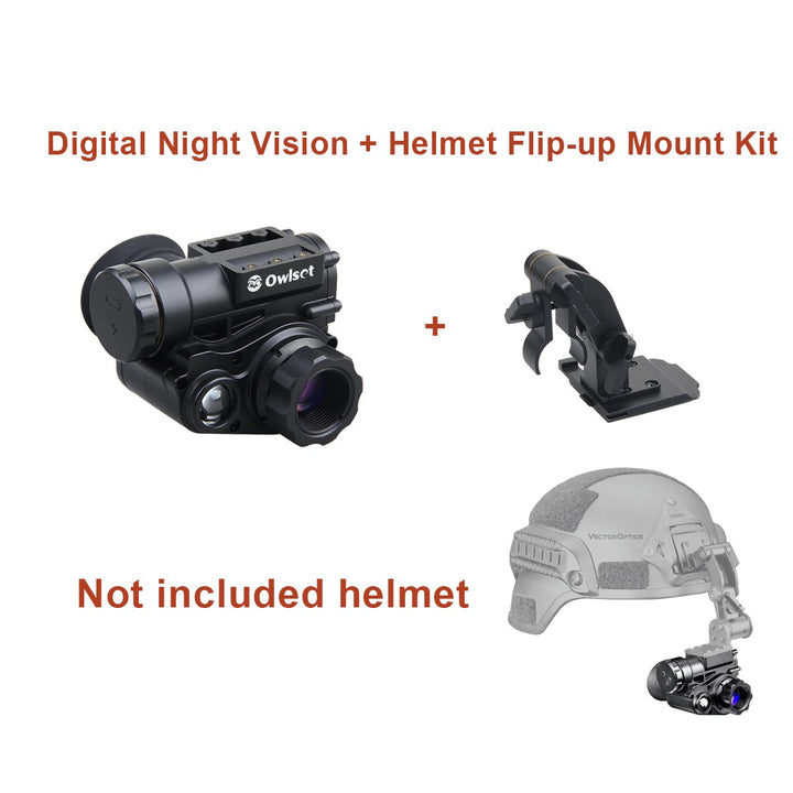 Owlset 1x18 Night Vision &Helmet Flip-up Mount Kit – Vector Optics US ...