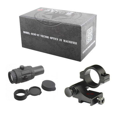 3x Red Dot Magnifier w/ Flip Side Mount - Vector Optics Online Store