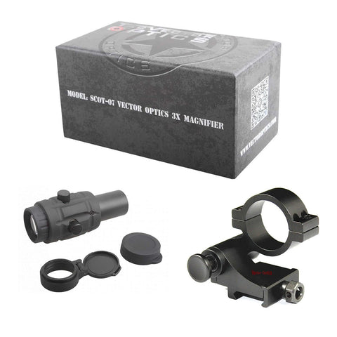 3x Red Dot Magnifier w/ Flip Side Mount