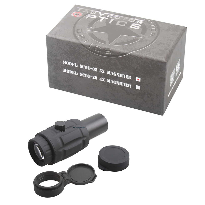 Maverick 5x Red Dot Magnifier with w/ Flip Side Mount - Vector Optics Online Store