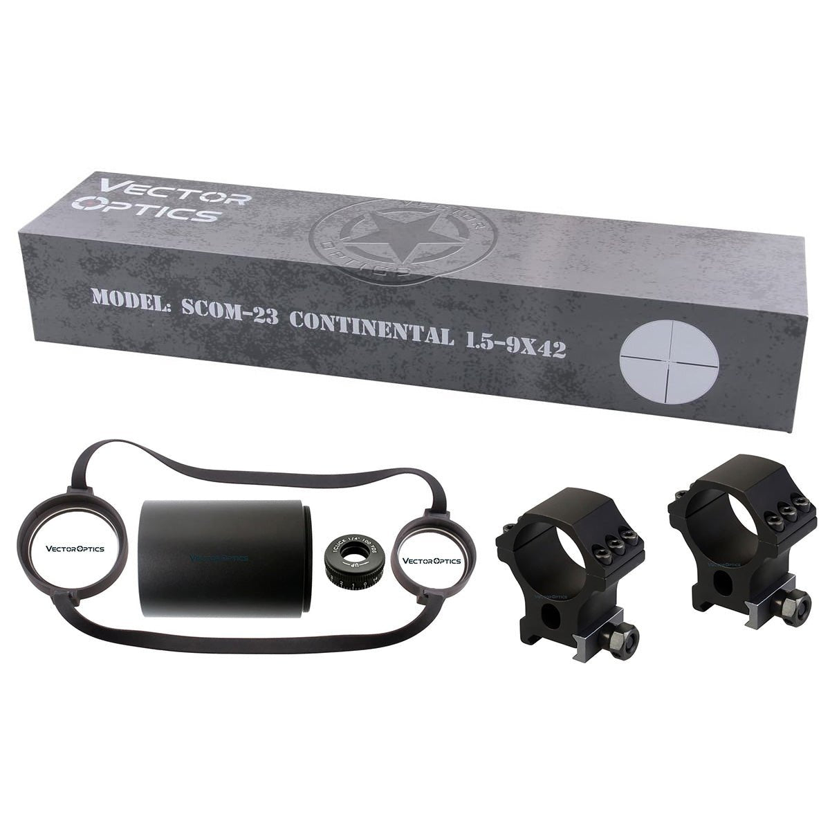 Varmint Hunting Scope | Continental 1.5-9x42 SFP G4 MPVO Rifle Scope (SCOM-23)